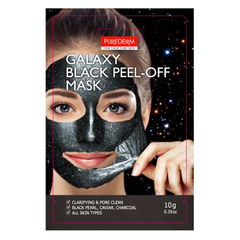 Очищающая маска-пленка Purederm Galaxy Black Peel-off Mask