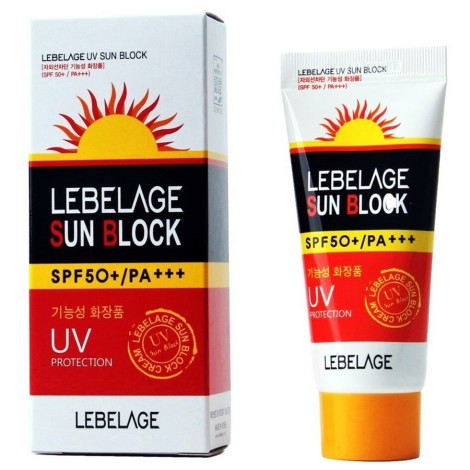 Антивозрастной солнцезащитный крем Lebelage UV Sun Block Cream SPF 50+ 30 мл