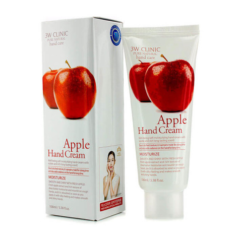 Крем для рук с экстрактом яблока 3W Clinic Apple Hand Cream 100 мл