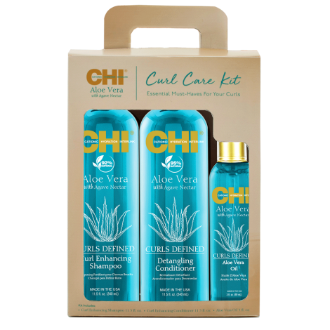 Набор для ухода кудрявых волос CHI Aloe Vera Curl Care Kit Set