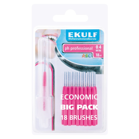 Щетки для межзубных промежутков Ekulf Ph Professional 0.4 мм 18 шт