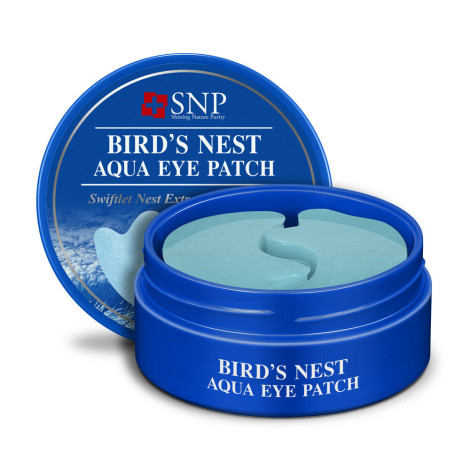 Гидрогелевые патчи для глаз SNP Bird's Nest Aqua Eye Patch с экстрактом ласточкиного гнезда 60 шт