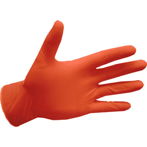 Перчатки Abena нитриловые неопудренные Orange S 100 шт
