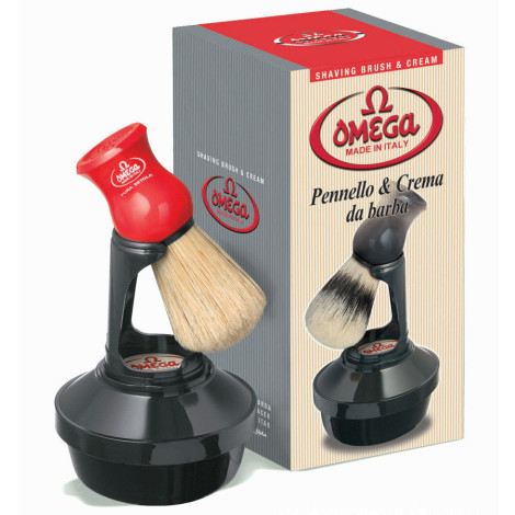 Набор для бритья Omega Pennello & Crema da Barba