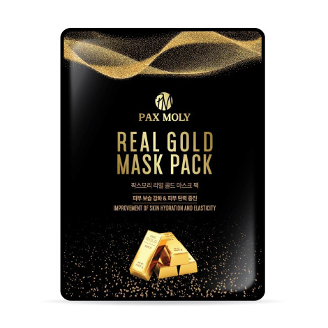 Тканевая маска с коллоидным золотом Pax Moly Real Gold Mask Pack