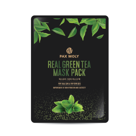Тканевая маска с зеленым чаем Pax Moly Real Green Tea Mask Pack