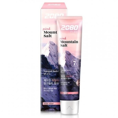Зубная паста с розовой гималайской солью Dental Clinic 2080 Pure Pink Mountain Salt Toothpaste Mild Mint 120 мл