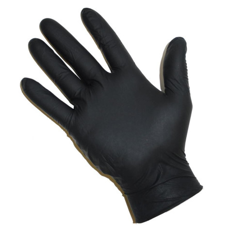 Перчатки нитриловые неопудренные Zarys Easycare Black XS 100 шт
