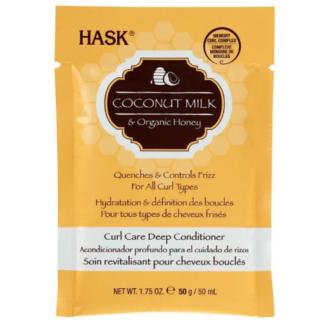 Маска для волос с кокосовым молоком и медом Hask Coconut Milk & Organic Honey Deep Conditioner 50 мл