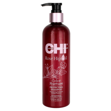 Защитный шампунь для окрашенных волос CHI Rose Hip Oil Color Nurture Protecting Shampoo 340 мл