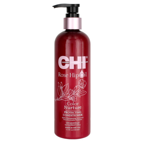 Защитный кондиционер для окрашенных волос CHI Rose Hip Oil Color Nurture Protecting Conditioner 340 мл