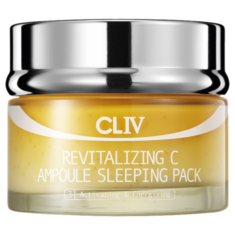 Ночная витаминизирующая маска CLIV Revitalizing C Ampoule Sleeping Pack с витамином С для сияния кожи лица 100 мл