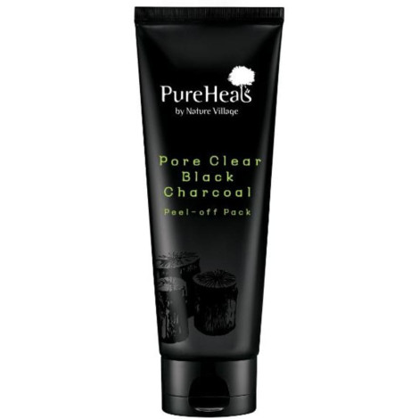 Маска-пленка с черным углем Pureheal's Pore Clear Black Charcoal Peel-off Pack для очищения пор от загрязнения 100 г