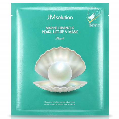 Маска для подтяжки контура лица с протеинами жемчуга JM Solution Marine Luminous Pearl Lift-up V Mask 25 г