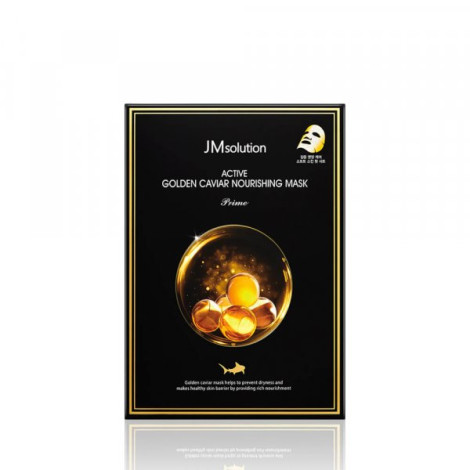 Тканевая маска с золотом и икрой JM Solution Active Golden Caviar Nourishing Mask Prime 30 мл