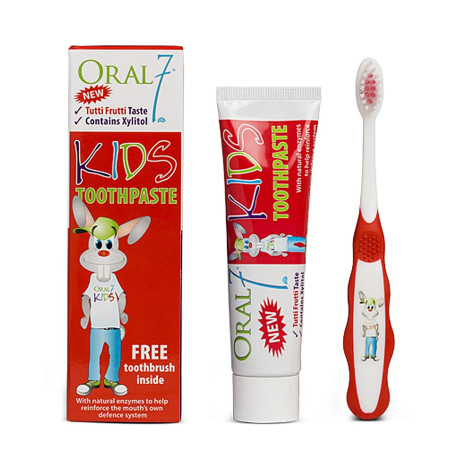 Детский набор Oral7 Kids Toothpaste: зубная паста + мягкая щетка