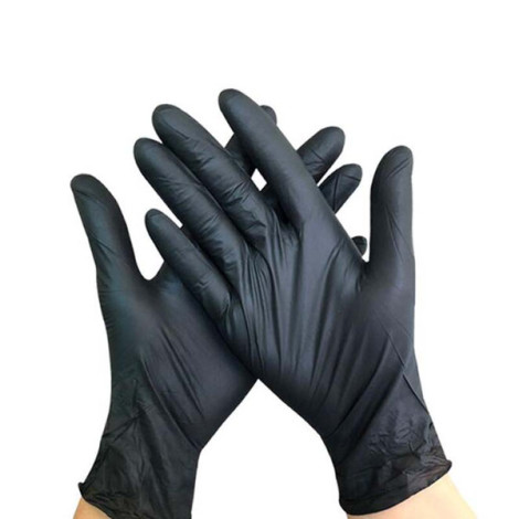 Перчатки нитриловые неопудренные Medicom черные L 100 шт