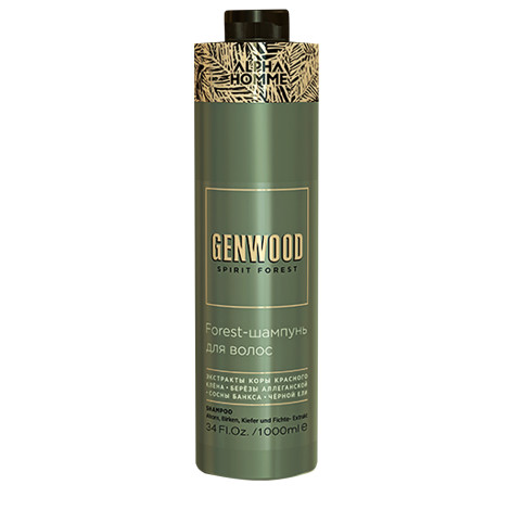 Forest-шампунь для волос и тела Estel Alpha Homme Genwood 1000 мл