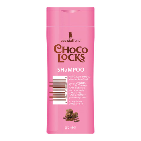 Шампунь для гладкости и блеска волос с экстрактом какао Lee Stafford Choco Locks Shampoo 250 мл