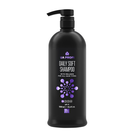 Ежедневный мягкий шампунь с меланином UA Profi Daily Soft Shampoo 1000 мл