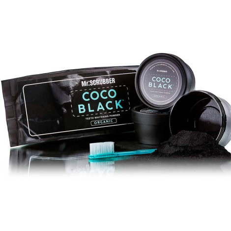 Черный порошок для отбеливания зубов Mr.Scrubber Coco Black 20 г