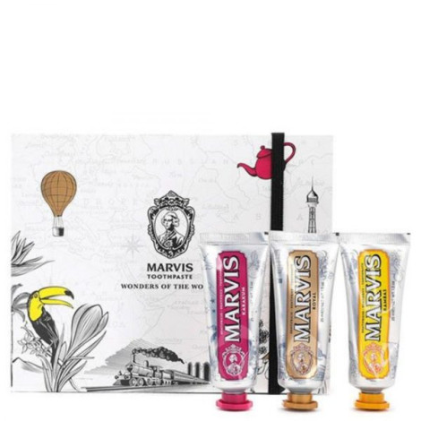 Набор зубных паст Marvis 3 Flavours Box Royal, Karakum, Rambas 3х25 мл