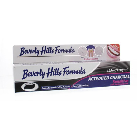 Зубная паста Beverly Hills Formula Natural White Activated Charcoal Sensitive 125 мл