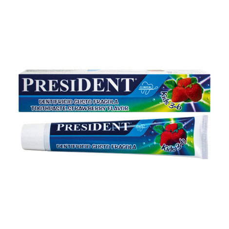 Детская зубная паста PresiDENT 3-6 Toothpaste Strawberry 50 мл