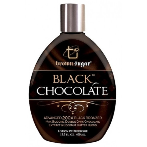 Крем для загара в солярии Brown Sugar Black Chocolate 200X с супер бронзантами и экстрактом черного шоколада 400 мл