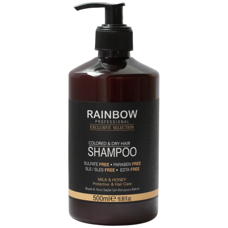 Бессульфатный шампунь для сухих окрашенных волос Rainbow Exclusive Молоко и Мед 500 мл