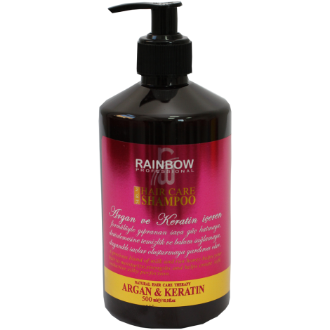 Шампунь для поврежденных волос Rainbow Арган и Кератин 500 мл