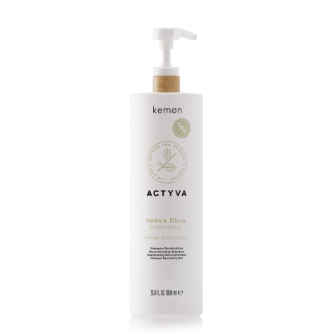 Восстанавливающий шампунь для ослабленных волос Kemon Actyva Nuova Fibra Shampoo 1000 мл