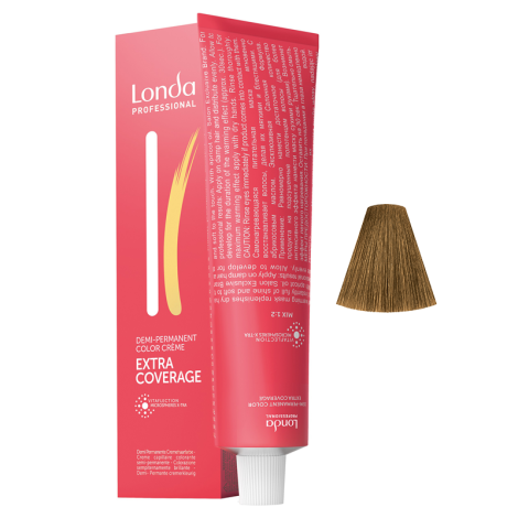 Тонирующая краска для седых волос Londa Professional Demi-Permanent Color Creme Extra Coverage 7/07 60 мл