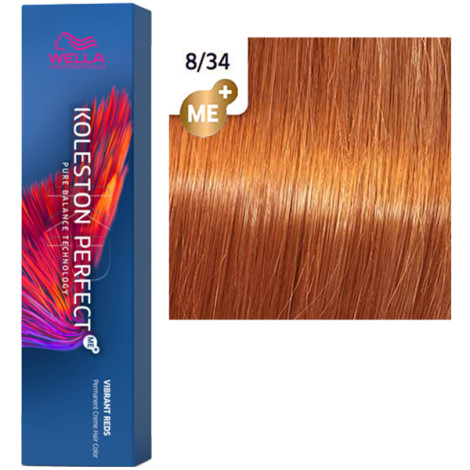 Краска для волос Wella Professionals Koleston Perfect ME+ Vibrant Reds 8/34 60 мл