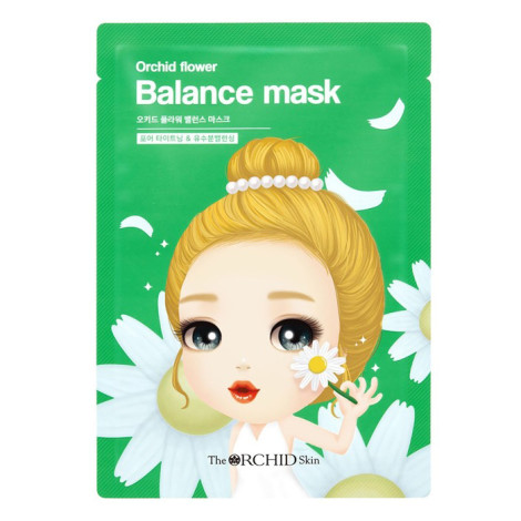 Тканевая маска уменьшающая воспаления The Orchid Skin Orchid Flower Balance Mask
