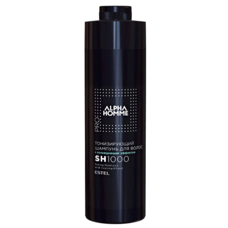 Шампунь Estel Alpha Homme Pro тонизирующий для волос с охлаждающим эффектом 1000 мл