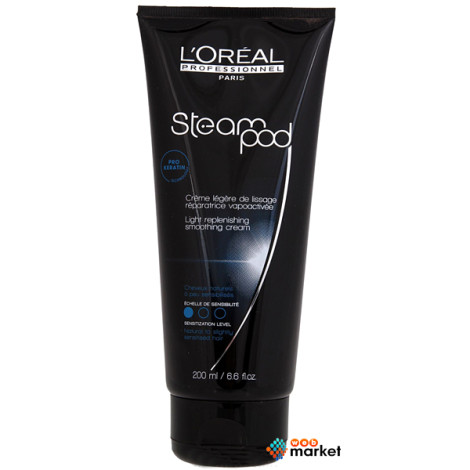 Разглаживающий крем L'Oreal Steampod для нормальных волос 200 мл