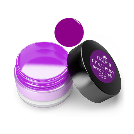 Гель-краска Naomi Neon Purple UV Gel Paint 5 г
