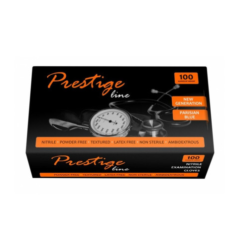 Перчатки нитриловые Prestige Line XS неопудренные 100 шт