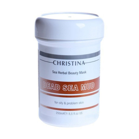 Маска с грязью Мертвого моря для жирной кожи Christina Sea Herbal Beauty Dead Sea Mud Mask 250 мл