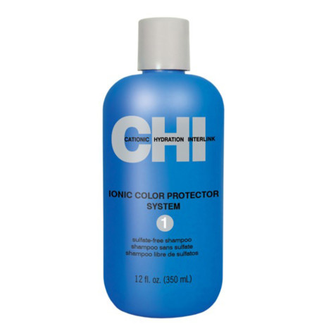 Шампунь CHI Ionic Color Protector System 1 Shampoo бессульфатный для защиты цвета 350 мл