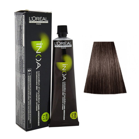 Краска для волос L'Oreal Inoa 5.12 светлый шатен пепельно-перламутровый 60 г