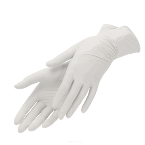 Перчатки Etto нитриловые белые S 100 шт