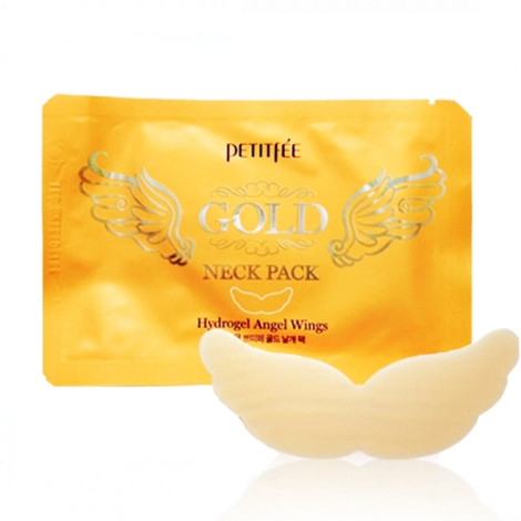 Гидрогелевая маска для шеи Petitfee Gold Hydrogel Angel Wings Neck Pack 10 г