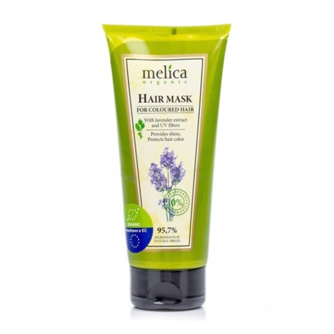 Маска для волос Melica Organic с экстрактом лаванди и уф-фильтрами 200 мл