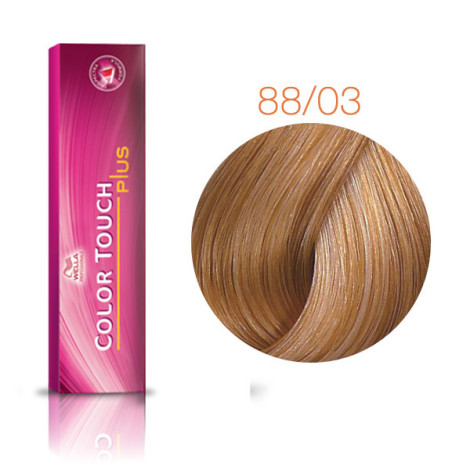 Краска для волос Wella Color Touch Plus 88/03 Cвeтлый блoндин нaтypaльнo-зoлoтoй 60 мл