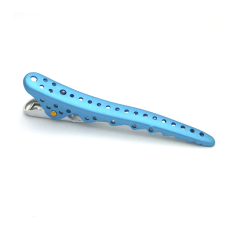 Зажим для волос Y.S.Park Shark Clip Light Blue Metal светло-голубой металлик