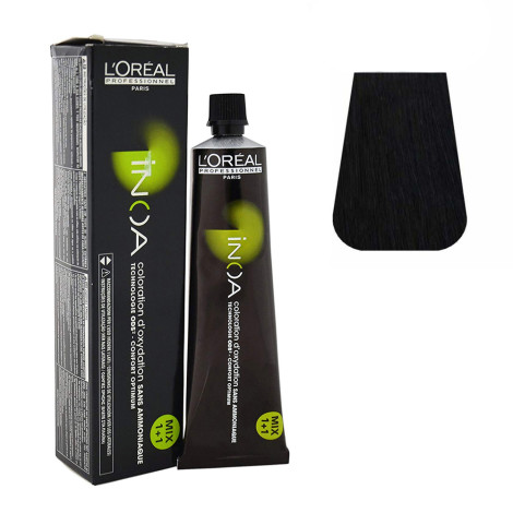 Краска для волос L'Oreal Inoa 1 черный глубокий 60 г