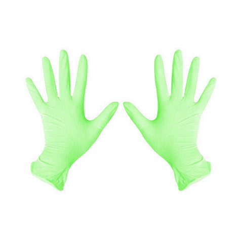 Перчатки Rio виниловые неопудренные зеленые M 100 шт
