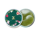 Патчи под глаза Jayjun Green Tea Eye Gel Patch с лепестками зелёного чая 60 шт (Фото #1)
